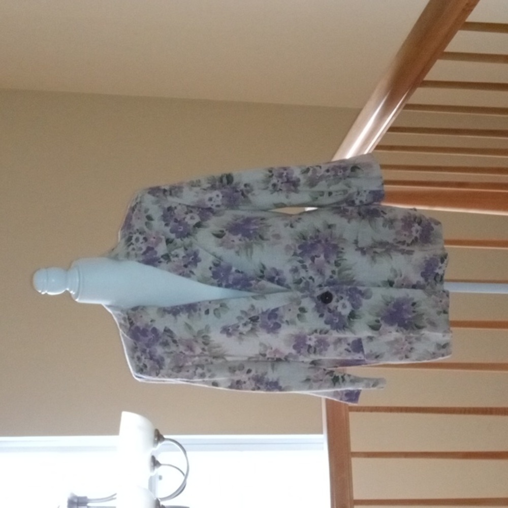 Vintage Laura Tyler cottagecore floral jacket blazer